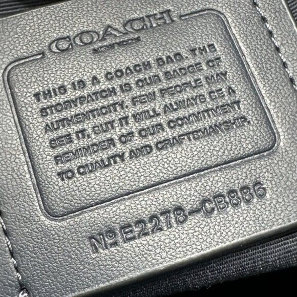 Coach Ellie File Bag Indigo Blue Like New - Picture 15 of 16